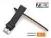 PACIFIC 22 mm pasek skórzany W112 czarny W112-1BL-22